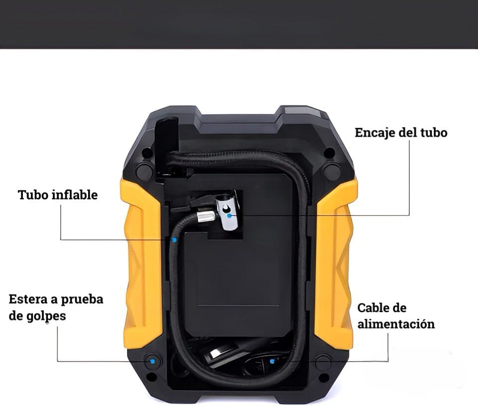 Bomba de Aire Portátil Con Linterna