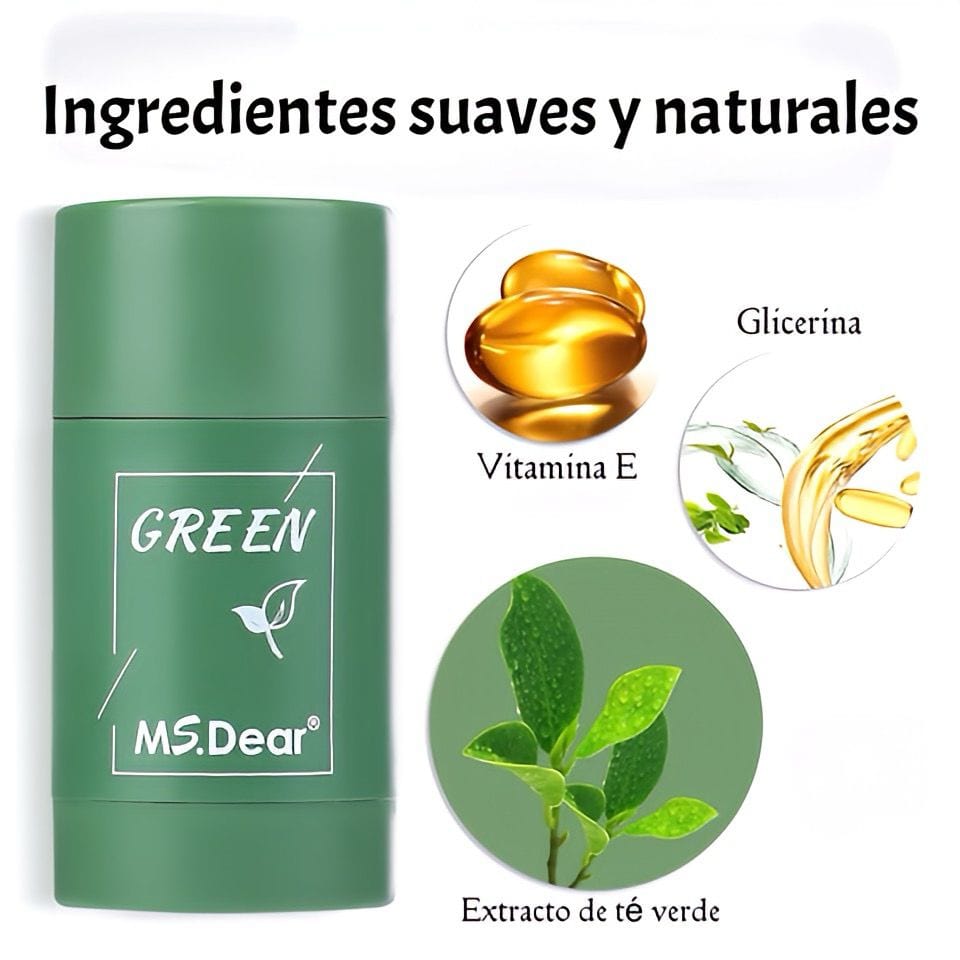 Mascarilla Verde en Barra (Green Tea)